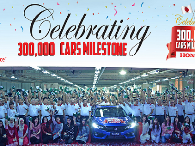Honda Atlas Cars Pakistan Limited Marks 300,000-unit Milestone